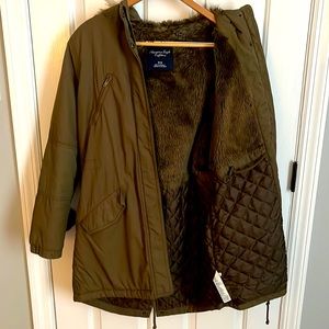 Olive Green American Eagle Parka